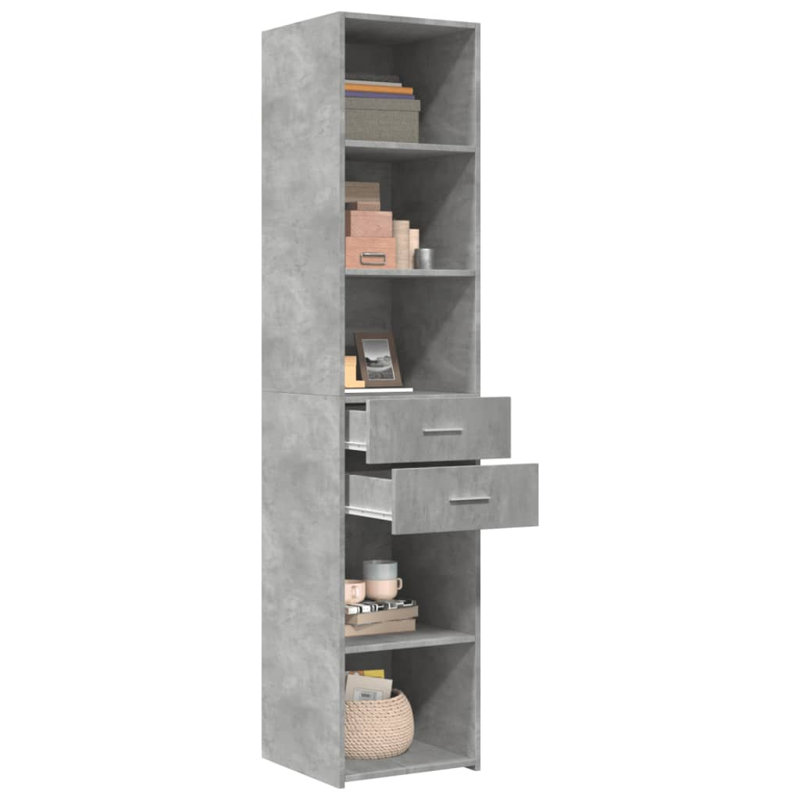 Shilonda Storage Cabinet, Concrete Grey