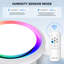 Akicon Bathroom Exhaust Fan with Humidity Sensor, 110 CFM 1.5 Sones Vent Fan with RGB Light, White, No Wall Switch Needed-119463065