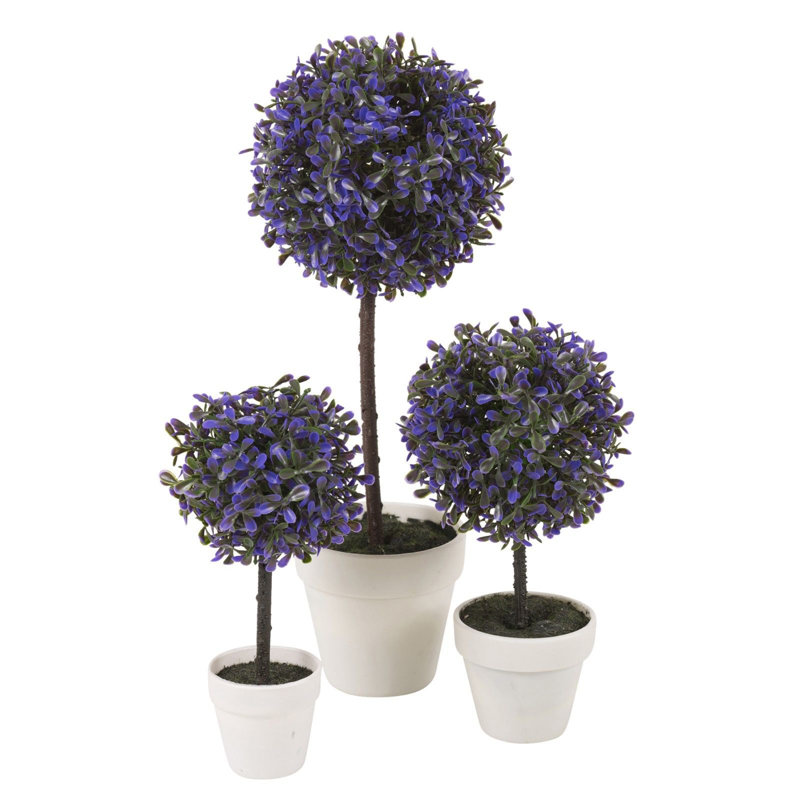 Olive Tree Tree in Pot, Purple, 27cm H x 15cm W x 15cm D
