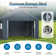13 Ft. W X 24 Ft. D Galvanized Steel Storage Canopy