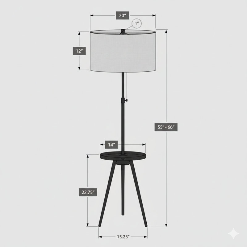 Lighting, lampe sur pied, H 63 po, métal doré, abat-jour ivoire / crème, contemporain, Doré