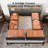 King Bed With 6 Storage Drawers, Platform Bed With Bookcase Headboard&led Light, Black-187703497-187703542