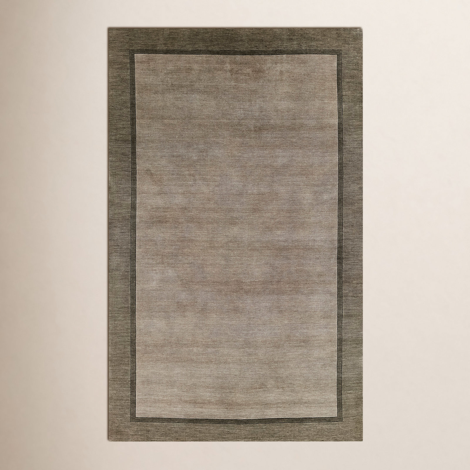 Zaley Gray Hand-Tufted Wool Rug, Rectangle 8' x 10'