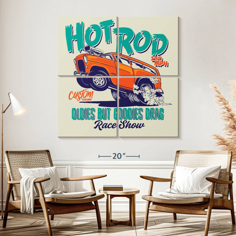 Affiche Mehar Hot Rod Race Show, H 57 po x l 57 po