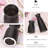 Set Of 2 Black Matte Ceramic Vases, Modern Boho Home Decor For Dried Flowers, Pampas Grass, Rustic Centerpieces For Living Room, Dining Table, Office (Black)