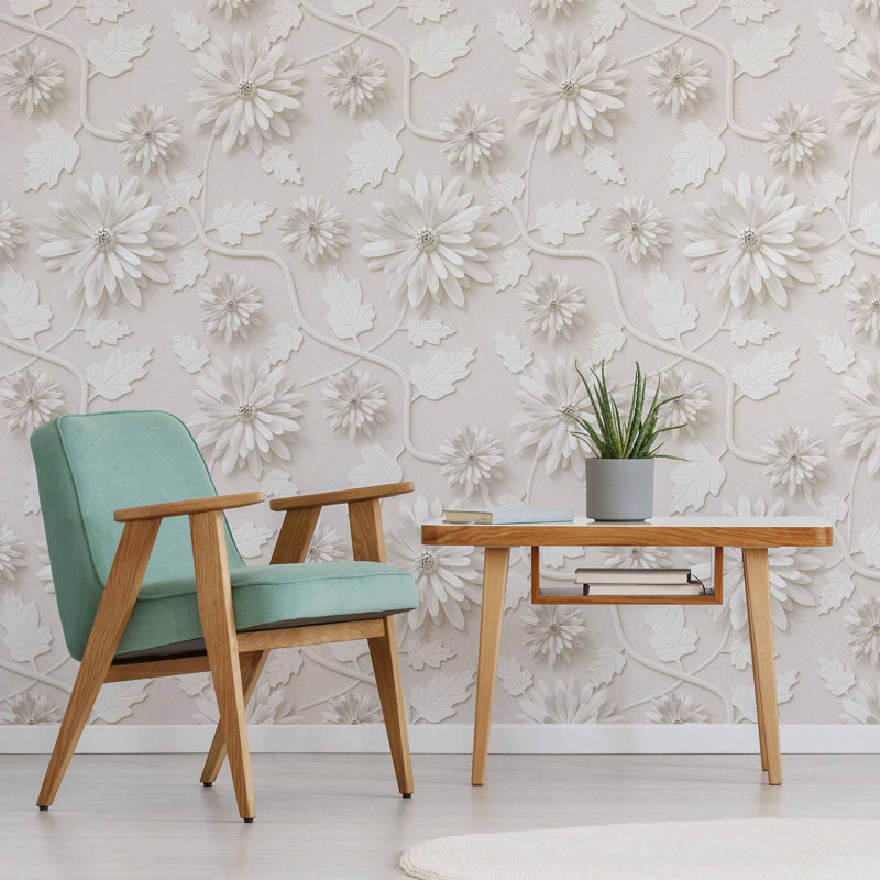 Floral Tile, 48" L x 24" W