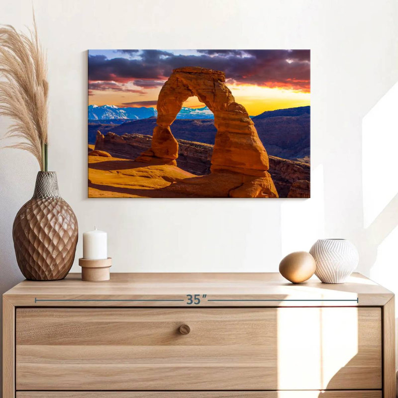 Alvord Arches National Park, coucher de soleil, H 16 po x l 24 po