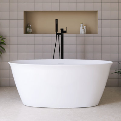 59'' Acrylic Freestanding Soaking Bathtub