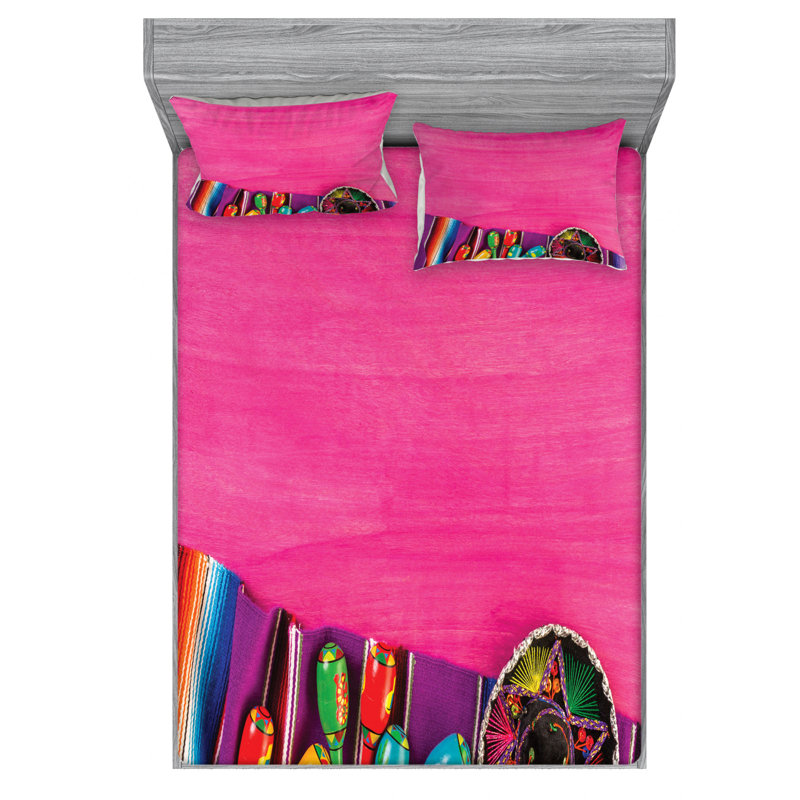 Microfiber Sheet Set, Queen Sheet Set with Fitted Sheet