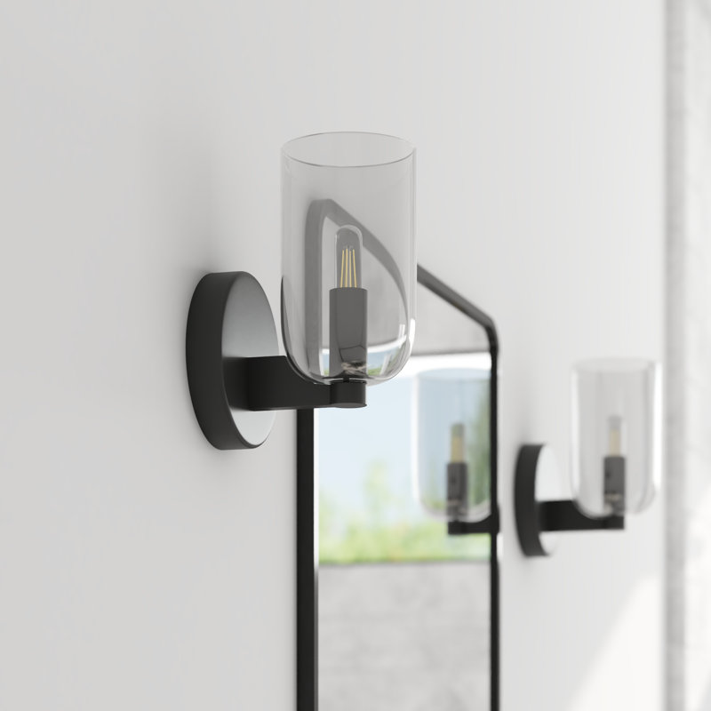Applique murale en verre transparent Hansley