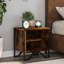 Alliyah 40cm W Metal Bedside Table-758425481