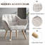 Booneville Modern Upholstered Armchair Accent Chair Solid Wood Frame for Living Room-477732843