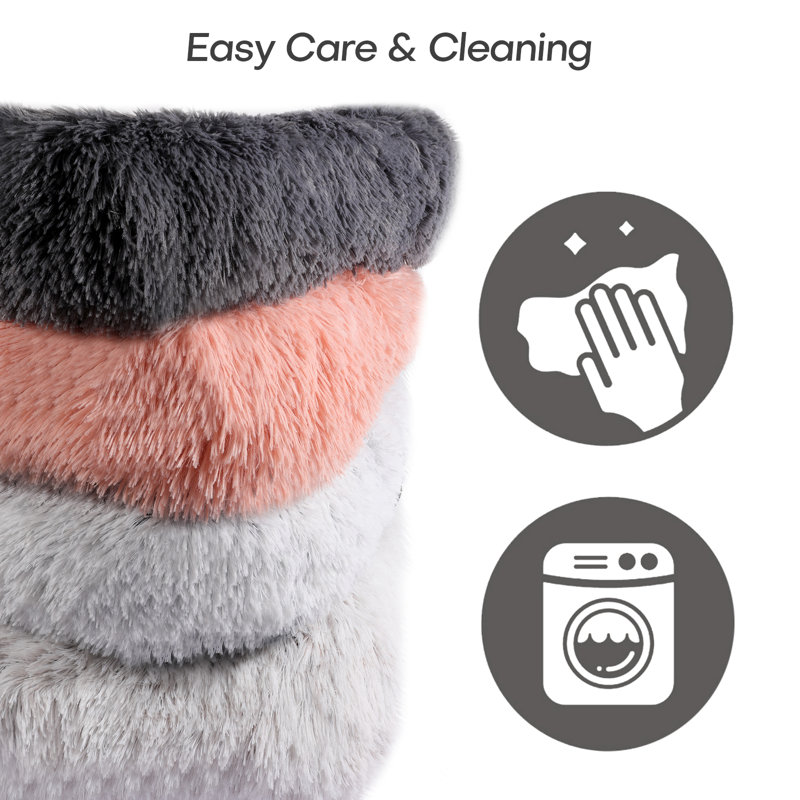 Lit pour chien Calming, Petit (l 29,9 po x P 27,9 po x H 6,3 po), Gris foncé