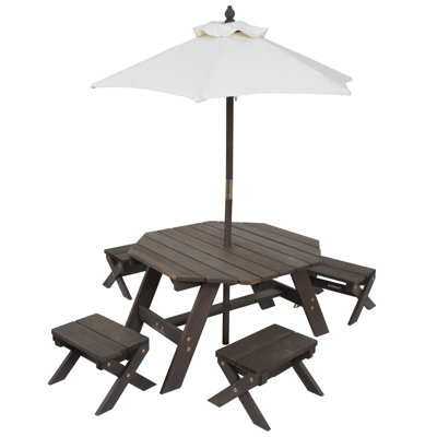 Solid Wood 4 - Person Seating Group