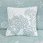 Ensemble de courtepointe brodée réversible en coton 4 pièces avec coussin décoratif double / grand turquoise-119922335