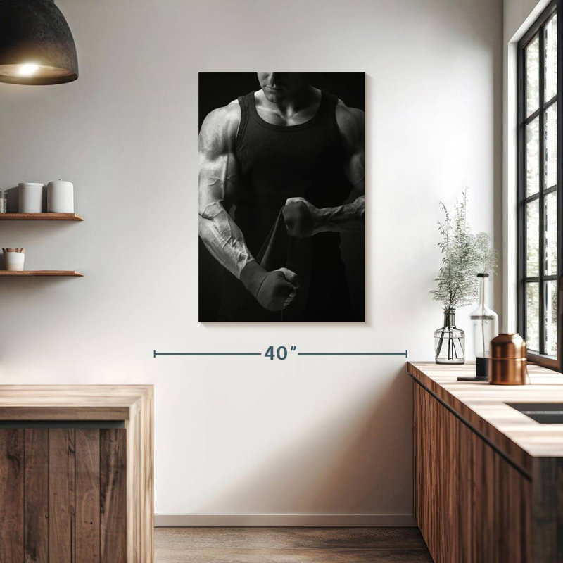 Bodybuilder Physique, 39" H x 26" W