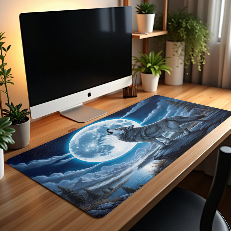 Polyester Desk Pad, 14.4x12.1