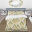 Ensemble de housse de couette en damas doré et vert Glamour I-109149021