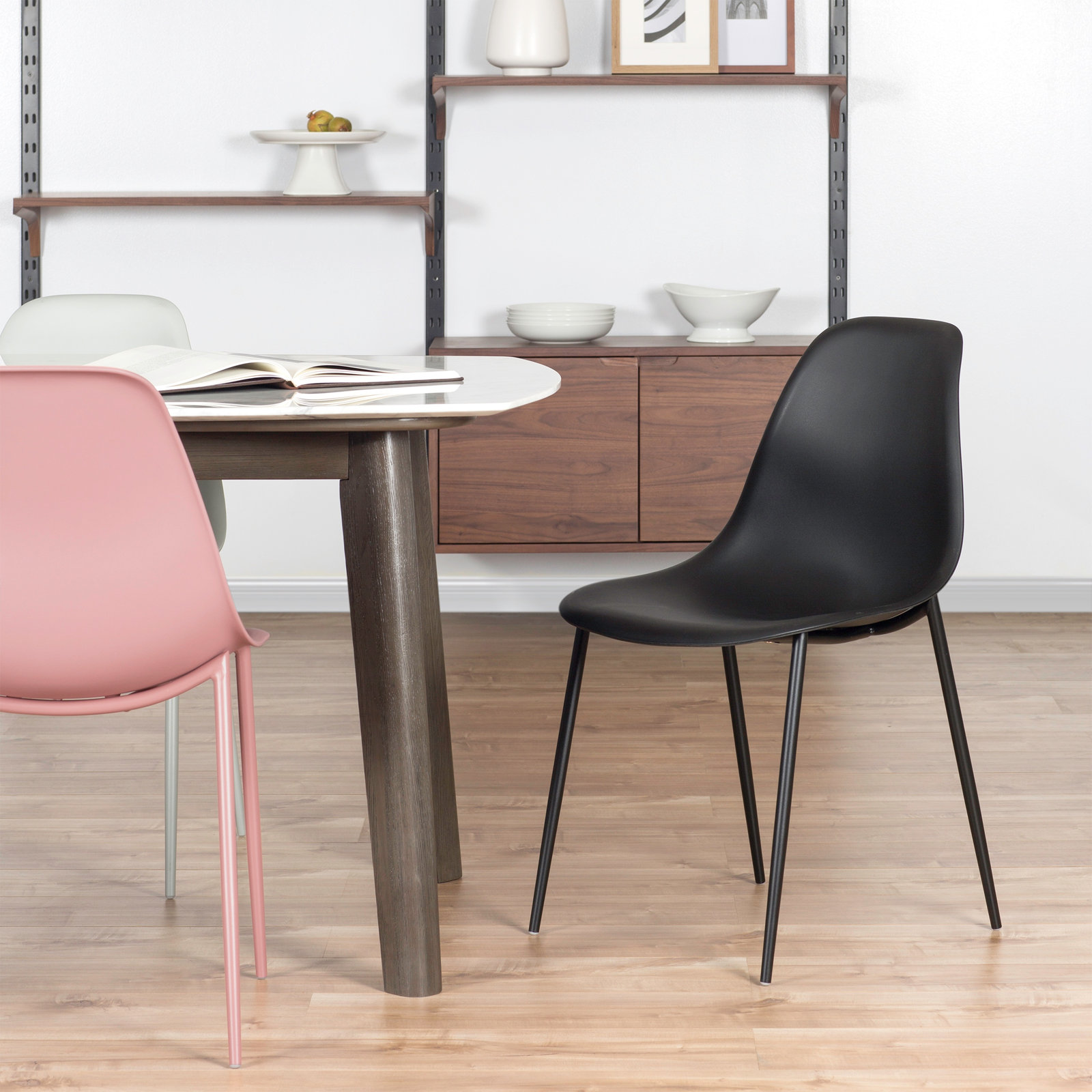 Isla Indoor/Outdoor Dining Chair, Black