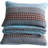 Red/Blue Pre-Washed Cotton Striped Quilt Set-492791518