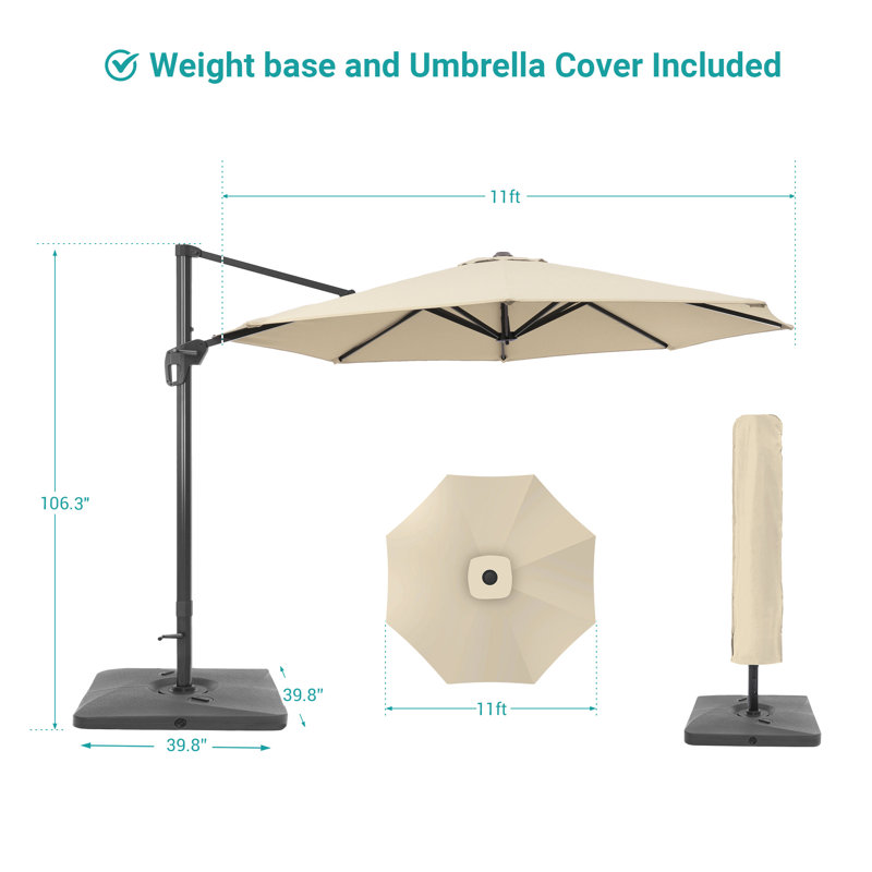 Parasol 11 'Cantilever, Sable