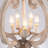 Plewak 5 - Light 15.74" Wide Dimmable Distressed Wood Farmhouse Country Geometric Chandelier, Modern Chandelier Rustic Ceiling Pendant Lights for Living Room Bedroom Foyer-1157547397