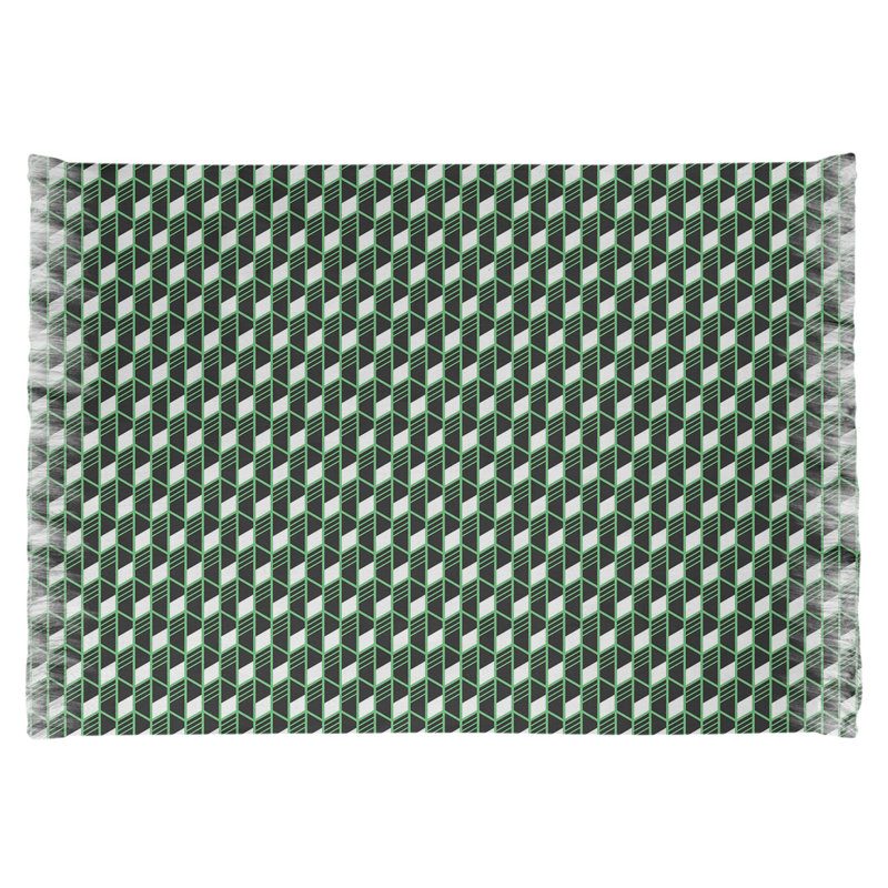 Tapis gris/noir à rayures géométriques classic Mcguigan, Non