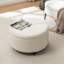Repose-pieds rond avec rangement en velours Bula-943753751