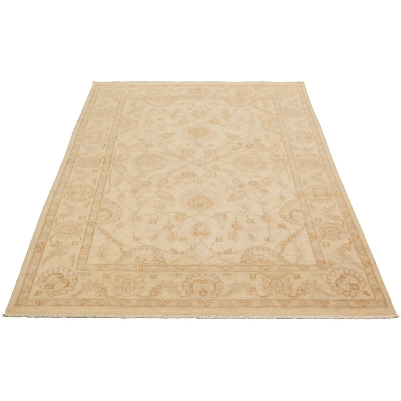 Tapis zone en laine 9 pi 9 po x 9 pi 8 po à la main one-of-kind-noué la 2010 ushak Aerian