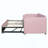 Velvet Upholstered Daybed With Pop Up Trundle-432739729