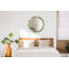 Huldar Glass Flat Wall Mirror