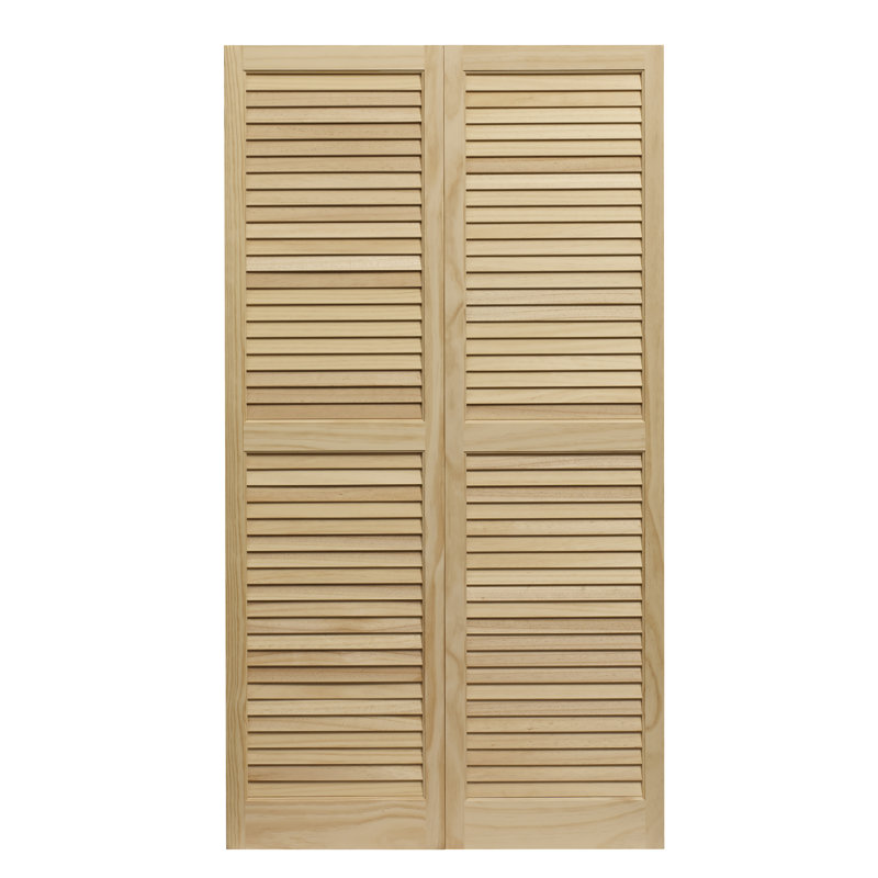 Pinecroft Louvred Wood Exterior Shutters, 47"