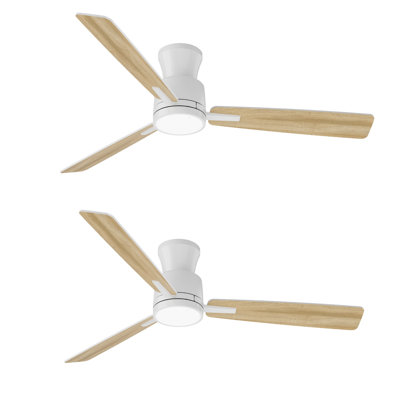 2 pièces 52 pouces ventilateur de plafond avec lumière