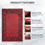 Oriental Machine Tufted Shag Area Rug-1915079021
