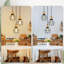 3-Light Black Kitchen Island Pendant