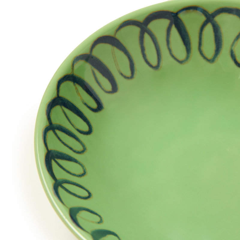 Amalfi Cereal Bowl - Lime - 7", Green