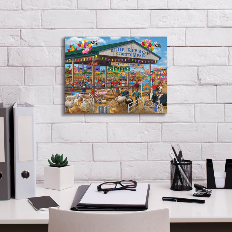 "The County Fair" par Bigelow Illustration, H 12 po x l 16 po x P 0,75 po