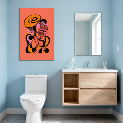 Plantes et fleurs à motif abstrait de tourbillons et de spirales