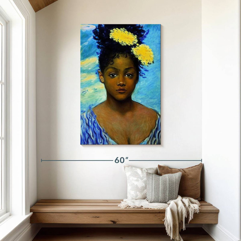 Leisha African Charm, 45" H x 30" W
