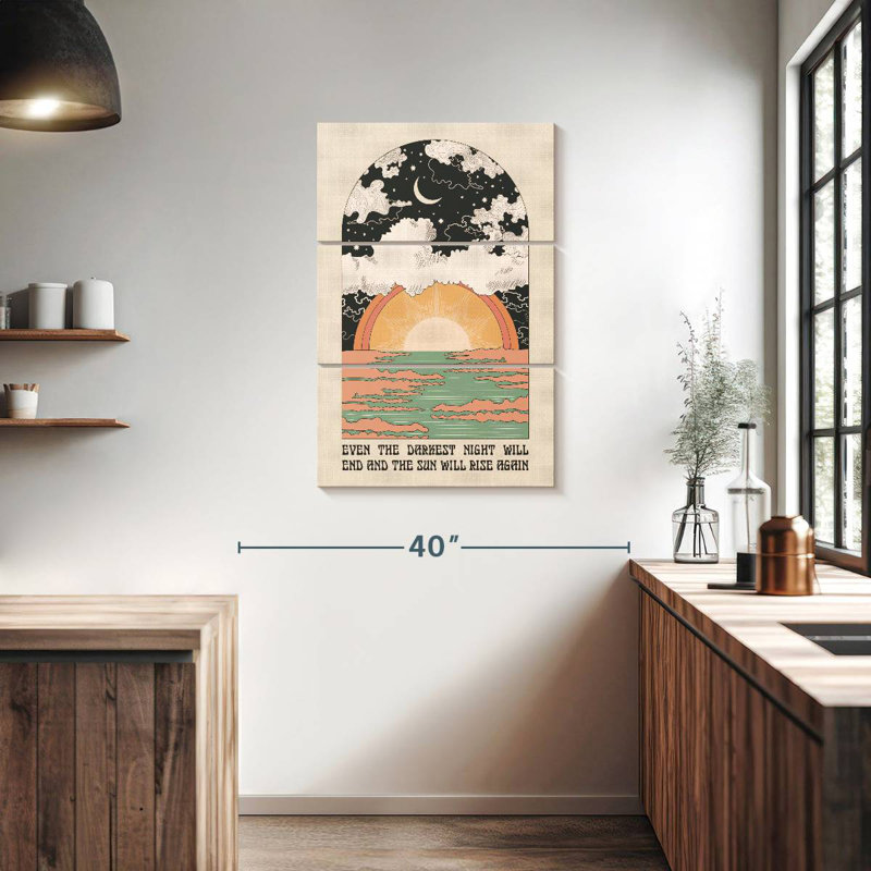 Tergel The Sun Will Rise, 38" H x 24" W