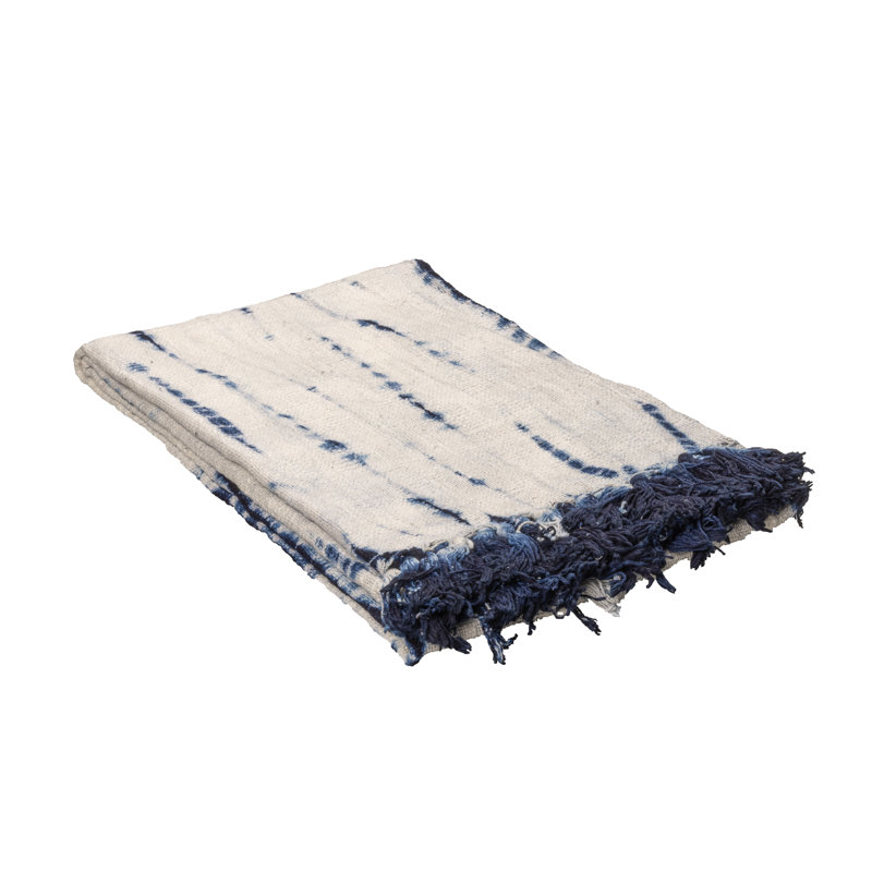 Jeté 50 po x 60 po, Bleu géométrique