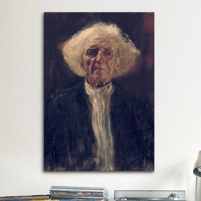 « study of the head of a store man » par gustav klimt,, reproduction d’art sur toile tendue