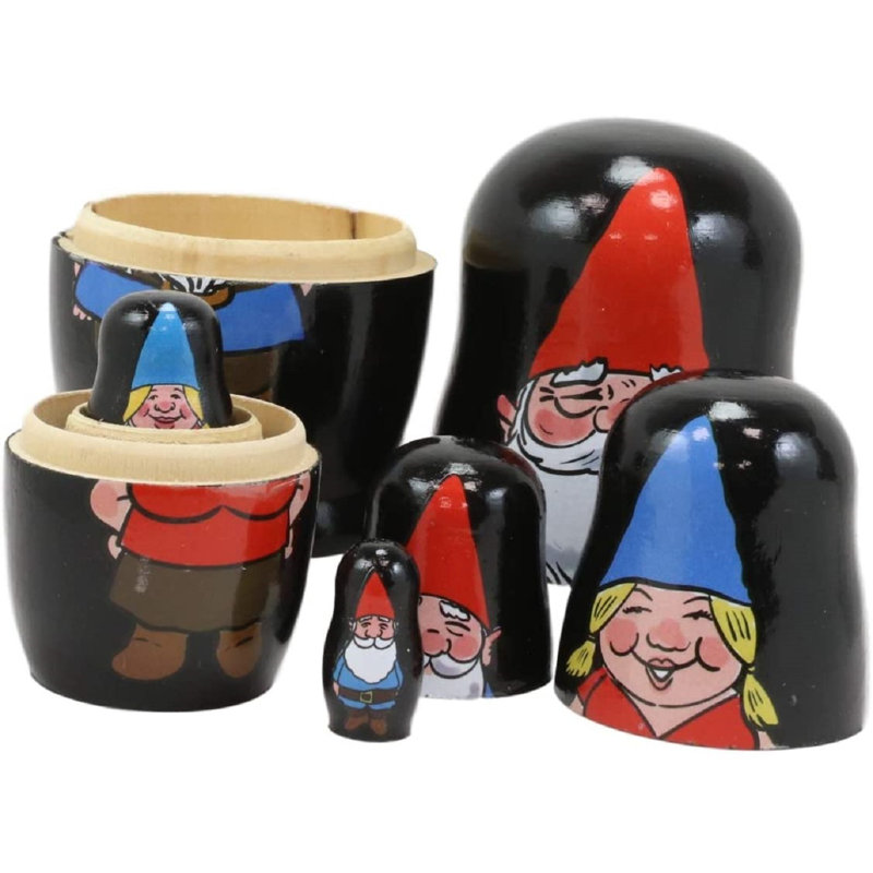 Ensemble 5 pièces de gnome et de figurine avec famille family Lexington