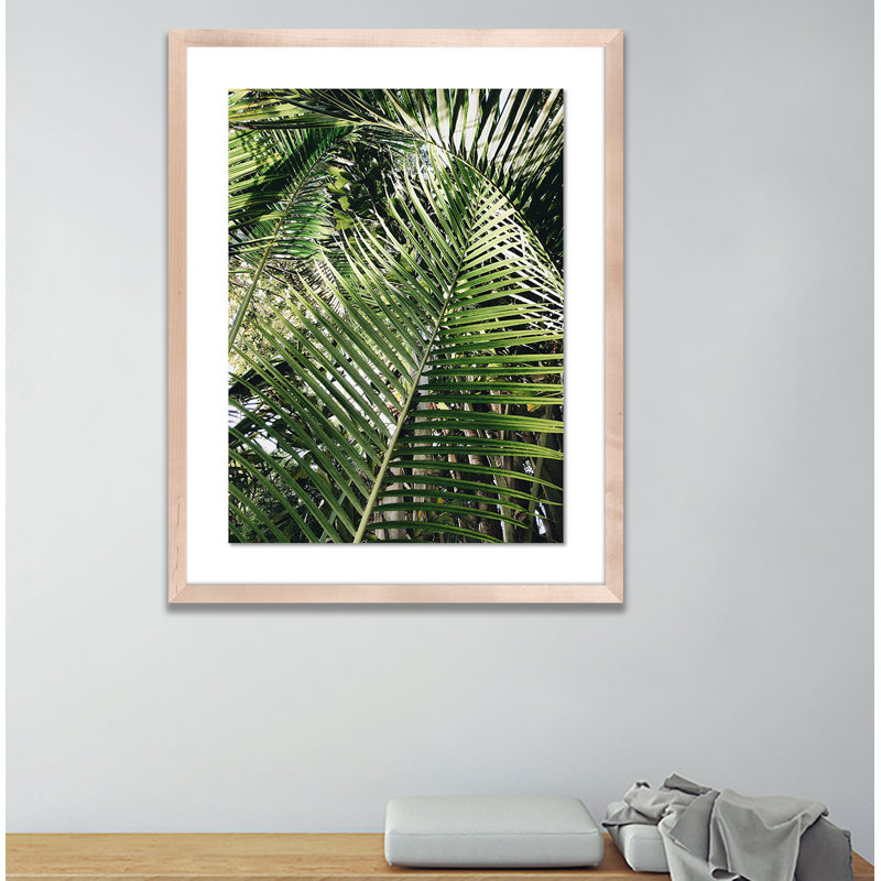 Palm I Print by Vitaliy Paykov, 24" H x 19" W x 1.5" D, Natural