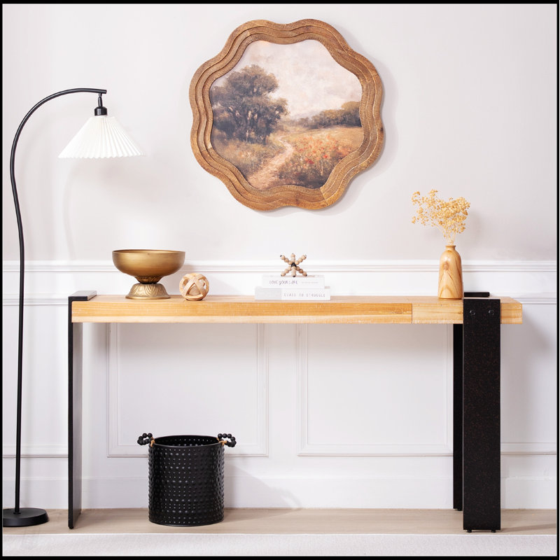 Console rustique de style industriel - 60 pouces