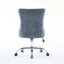 Chaise de bureau moderne rembourrée capitonnée à boutons en chenille, chaise de bureau pivotante réglable-119235540