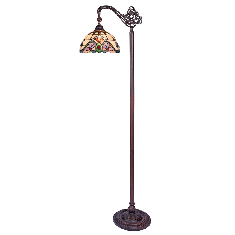  Lampe sur pied de lecture 1 lumière Cooper Tiffany 11 po de large