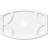 24"W x 16"H x 2"ID x 13"C x 1"P Kailey Architectural Grade PVC Contemporary Ceiling Medallion-36079198-137837514-137837603