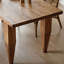 Table de salle à manger rectangulaire en bois massif brun-107787653