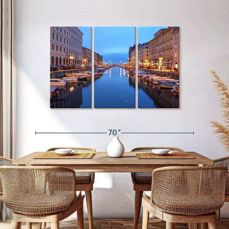 Sebbie Trieste, canal de l'Italie, H 36 po x l 57 po